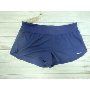 Nike Team Lined Running Short Women's Large Navy Blue